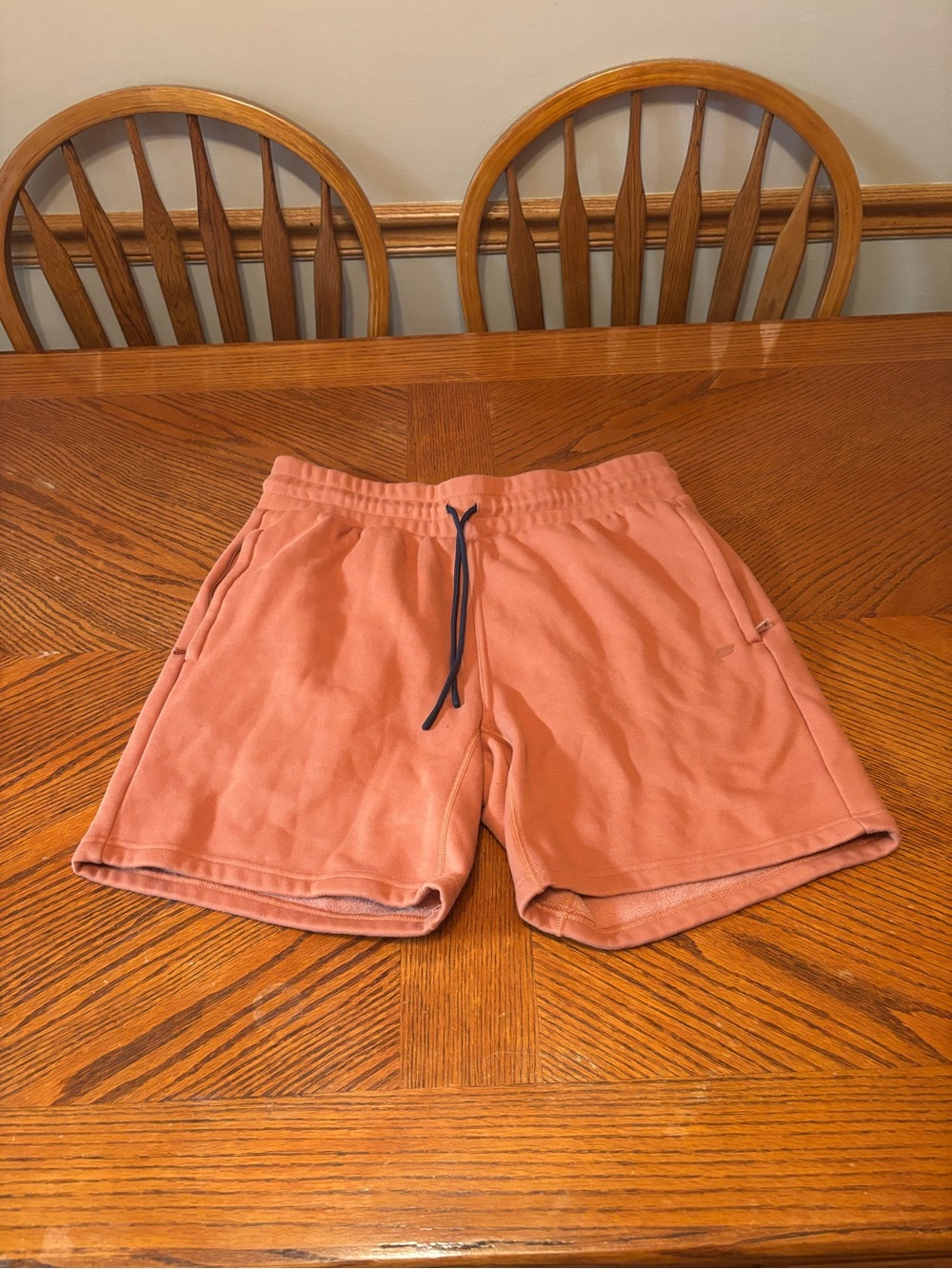 Fabletics Men’s Go-To Performance Shorts - Spiced Coral Peach Gym Workout